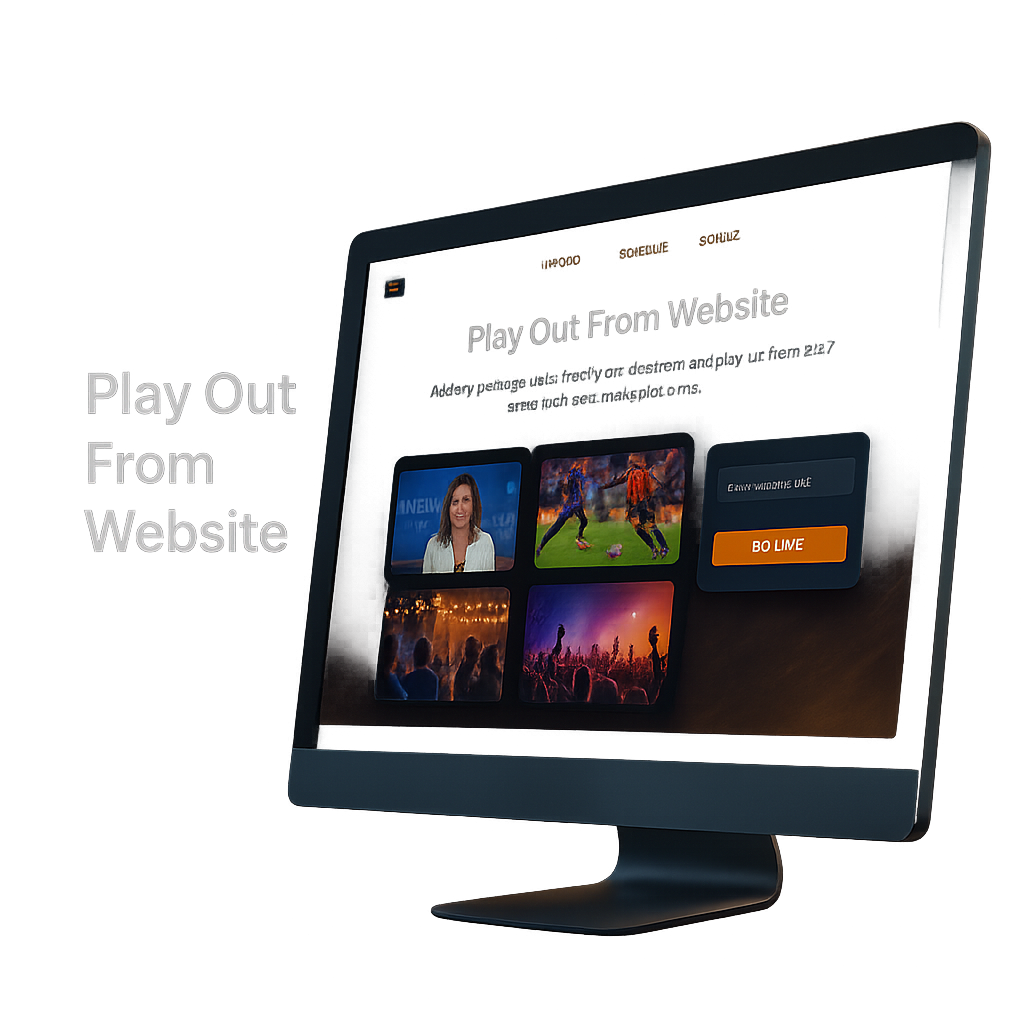 Play Out From Website